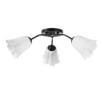 BR 00234 Люстра "Онлайн"(цветок) 3-я чёрн/бел