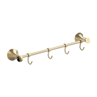 Держатель полотенец 4 крючка А6019 РМС золото