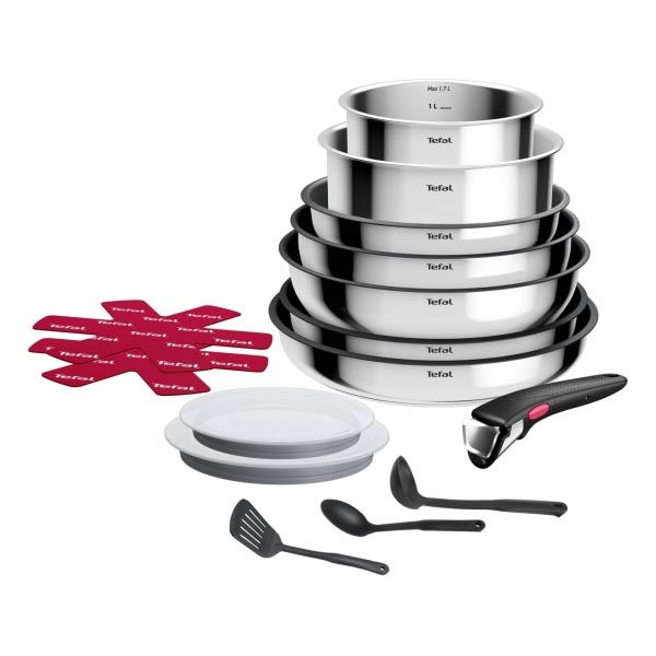 Набор посуды TEFAL Ingenio Cook Eat 15 предметов