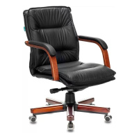 Стул-кресло Бюрократ T-9927 Walnut-Low/BL