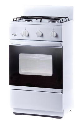Плита Лада CG 32013 W Белый, Газовая, 2конфорки