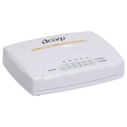 Концентратор Acorp HUB  5-port HU5DP  <10/100Mbps 5xUTP>