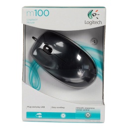 Мышь Logitech M100 dark optical USB