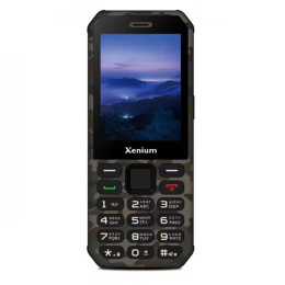 Мобильный телефон Xenium X300 зеленый камуфляж (10013160/240425/5176671,КИТАЙ))