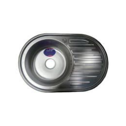 мойка нерж. 50*77 овал левая (0,8) MIXLINE