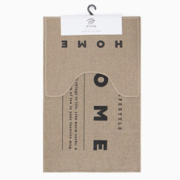 Набор ковриков д/ванной 2 пр"Этель" HOME-2 48*78см 40*45см 9829423