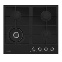 Вар.поверхность ARISTON HGS 62F/BK черное стекло