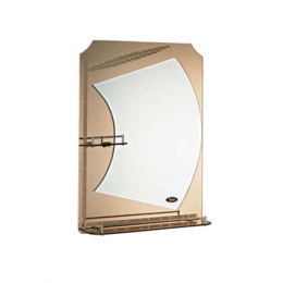 Зеркало наст. Belaqua P727-1 бронза с2-мя пол. 50*70
